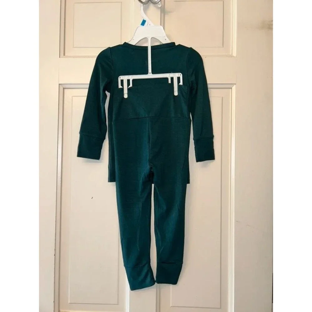 Lou Lou & Company 2T Comfy Cozy Long Sleeve Two Piece Forest Green